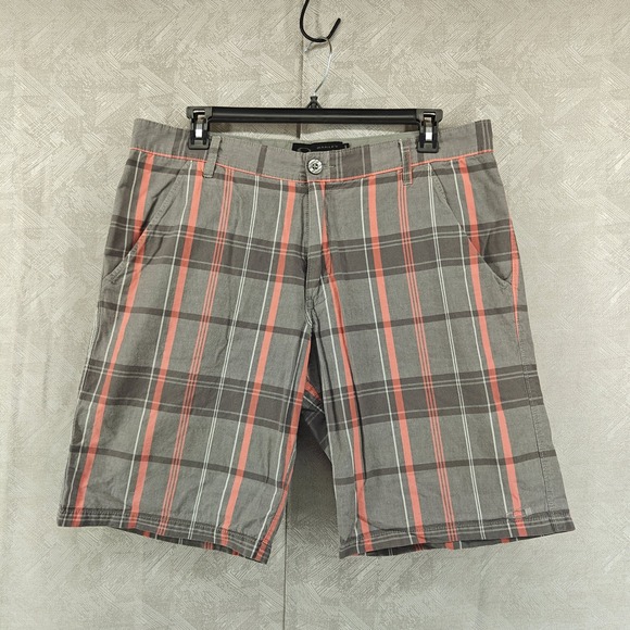 Oakley Other - Oakley Shorts Mens 38 Gray Plaid Regular Fit Cotton Casual Summer Golf